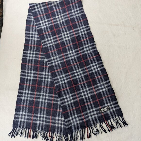 Burberry Accessories - Burberry Lambswool Plaid Scarf Blue | Unisex | Iconic Nova | Fast Dispatch
